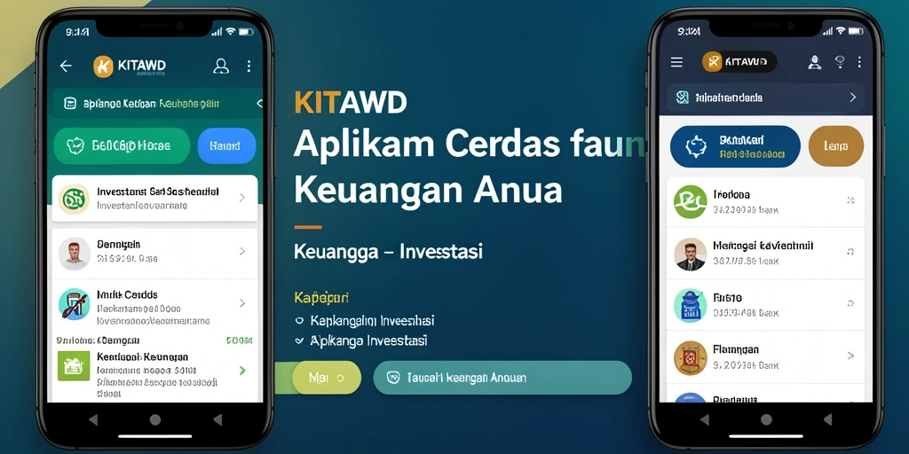 Antarmuka pengguna KITAWD yang sederhana dan efisien untuk investasi.