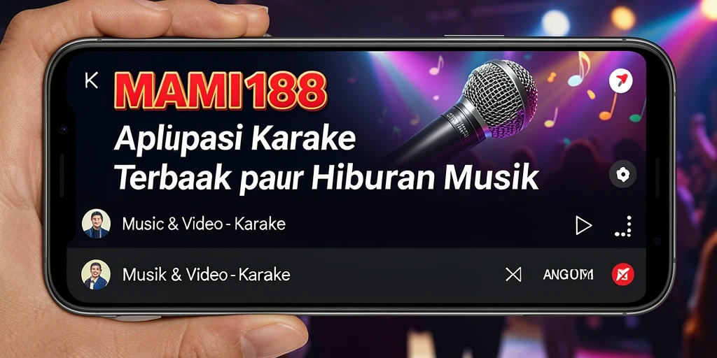 Antarmuka MAMI188 yang menarik untuk aktivitas Karaoke.