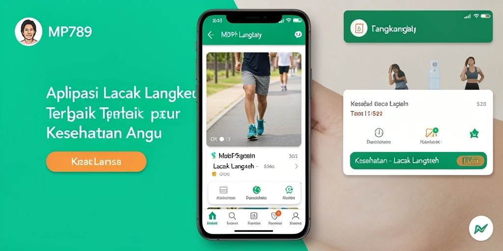 Antarmuka MVP789 yang menarik dan fungsional untuk Lacak Langkah.
