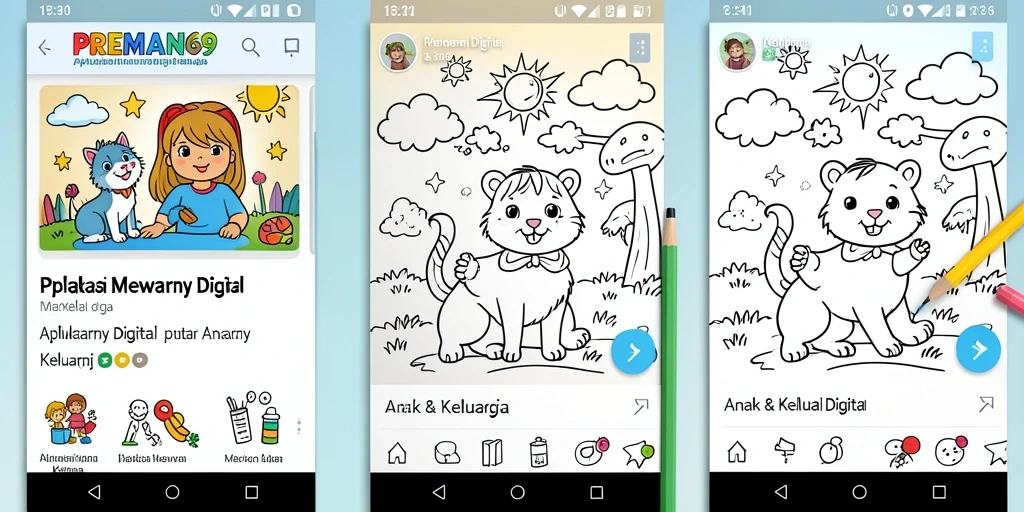 Screenshot antarmuka PREMAN69 yang menunjukkan fungsi Mewarnai Digital.